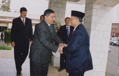 رئيس مجلس الشورى/عبدالعزيز عبدالغني ورئيس المجلس الاستشاري الأندونيسي